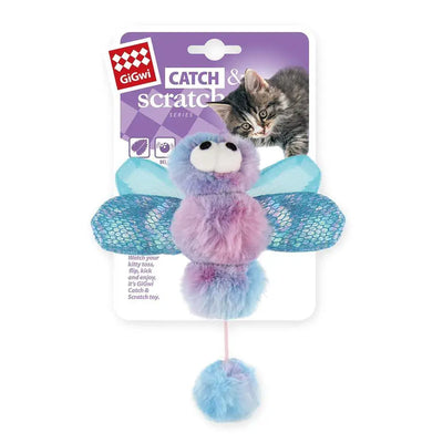 GiGwi Catch & Scratch Cat Toy - Ice Cream Dragonfly