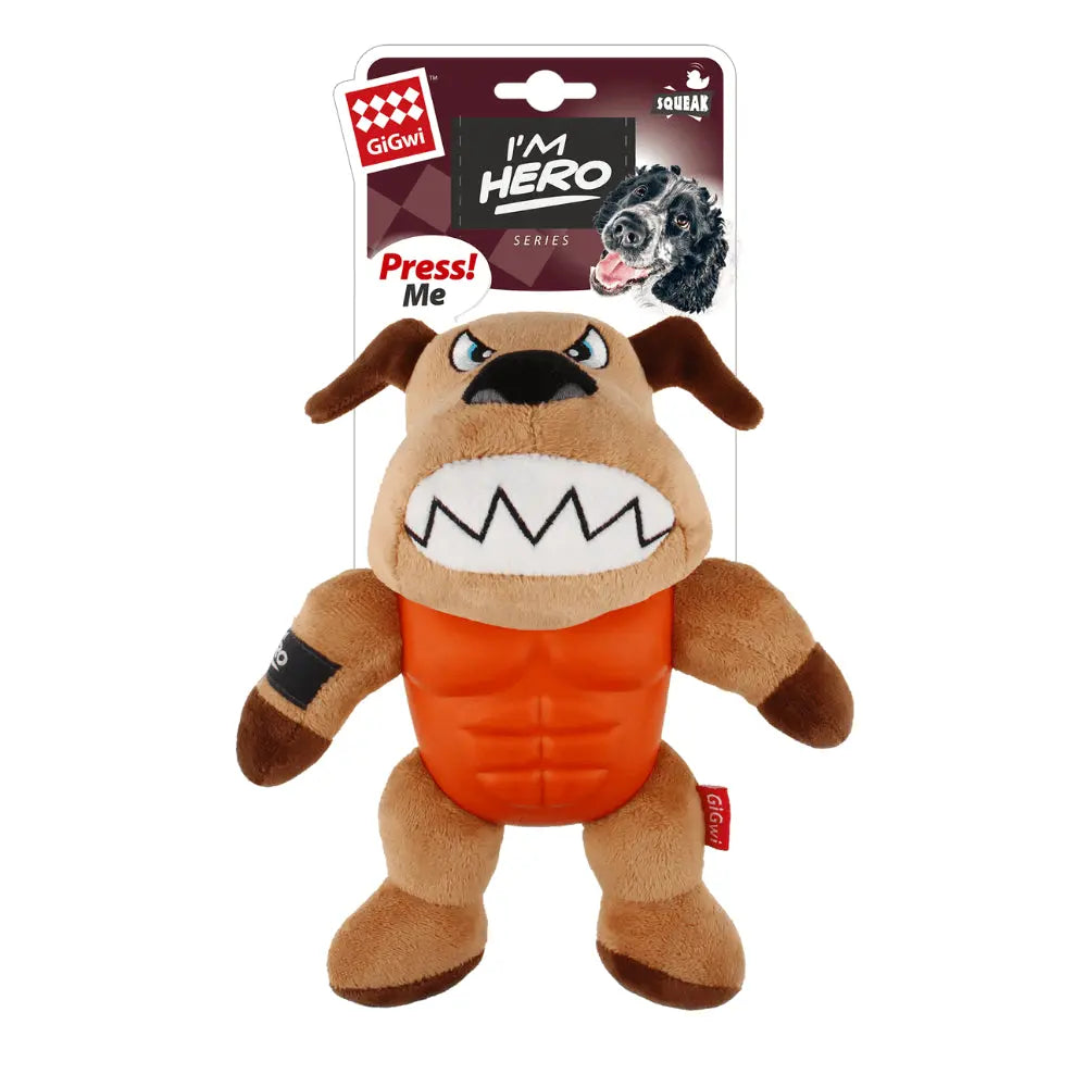 GiGwi I'm Hero Squeaker Plush Dog Toy - Dog