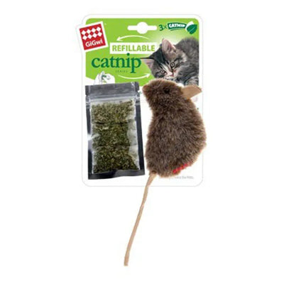 GiGwi Refillable Catnip Natural Mouse Cat Toy