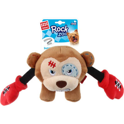 Gigwi Rock Zoo Dog Toy - Boxer Monkey