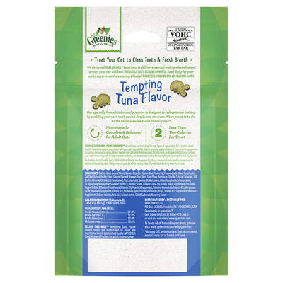 Greenies Dental Cat Treats Tempting Tuna Flavour 60g