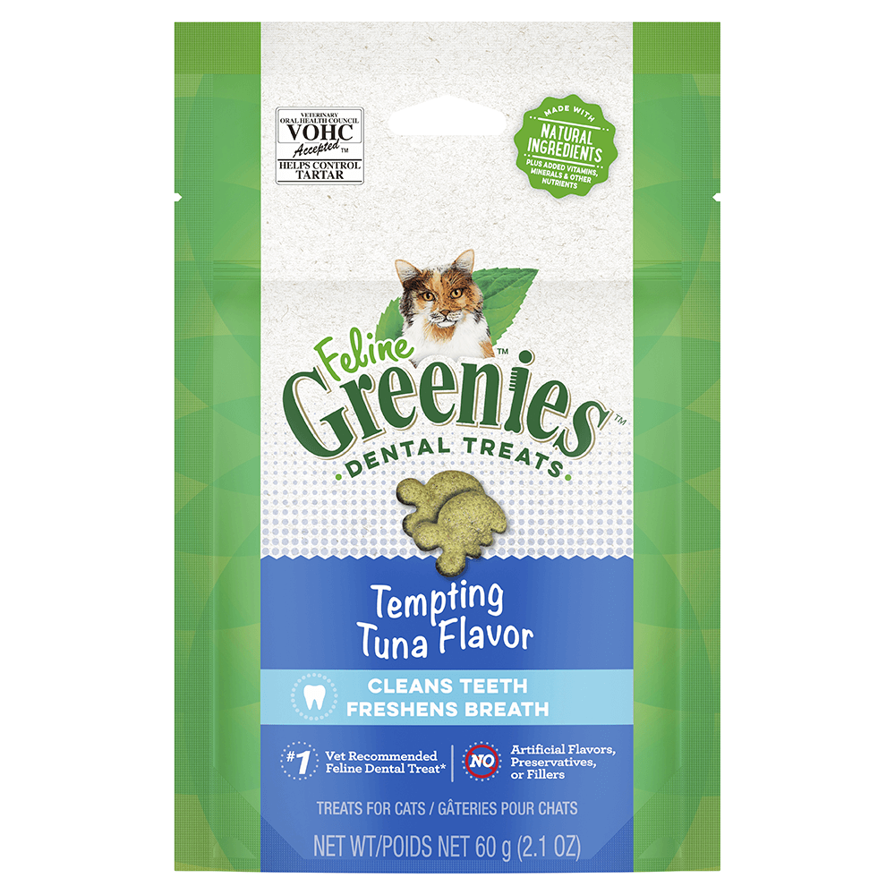 Greenies Dental Cat Treats Tempting Tuna Flavour 60g