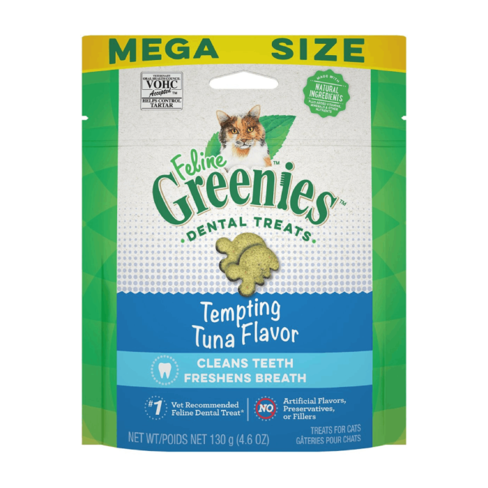 Greenies Dental Cat Treats Tempting Tuna Flavour Mega 130g