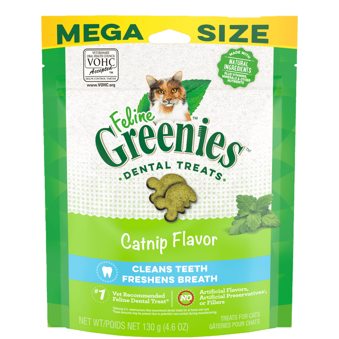 Greenies Cat Dental Treats Catnip Mega 130g