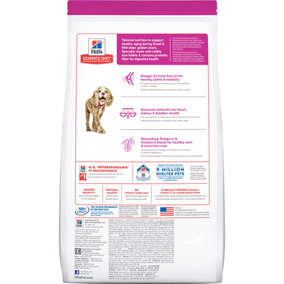 Hill’s Science Diet Adult Dog Food (11+) Small Paws Chicken - 2.04kg