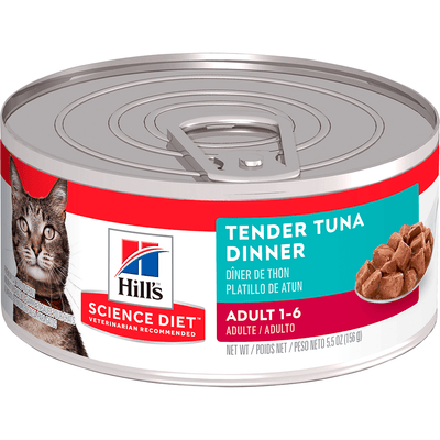 Hill’s Science Diet Cat Wet Food Tender Tuna Recipe 24 x 156g