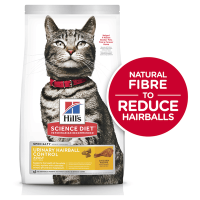 Hill's Science Diet Adult Cat Dry Food Urinary Hairball Control