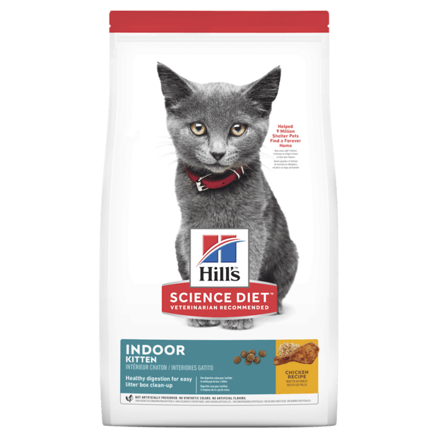 Hills Science Diet Indoor Kitten Dry Food Chicken Recipe 1.58kg