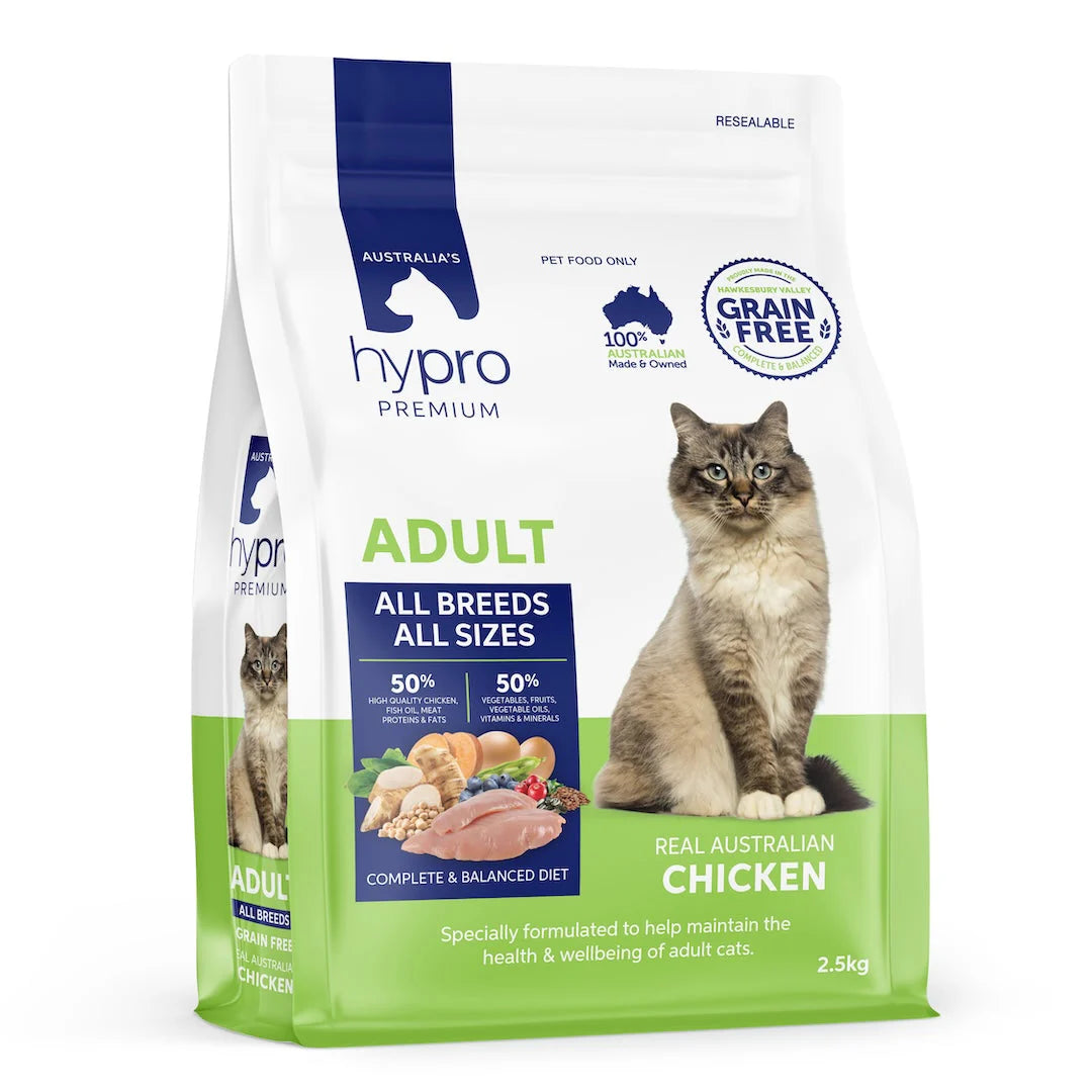 Hypro Premium Adult Cat Dry Food Grain Free Chicken Recipe