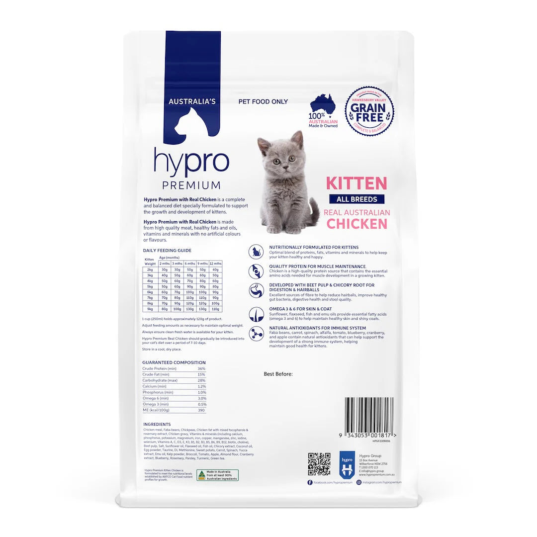 Hypro Premium Kitten Grain Free Dry Food Chicken Recipe