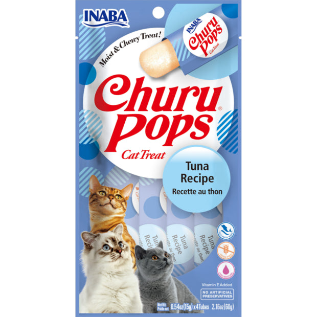 Inaba Cat Churu Pops Tuna Recipe - Carton of 6