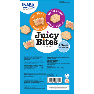 Inaba Cat Juicy Bites Crab and Scallop Flavor 6x33.9g