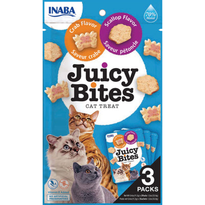 Inaba Cat Juicy Bites Crab and Scallop Flavor 6x33.9g