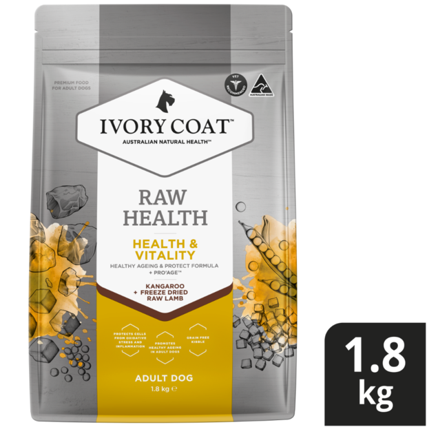 Ivory Coat Raw Health Adult Dog Dry Food Health & Vitality - 1.8kg