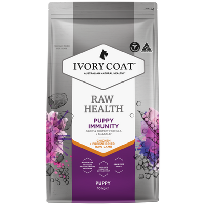 Ivory Coat Raw Health Dog Dry Food Puppy Immunity  - 10kg