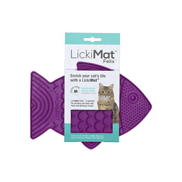 LickiMat Felix For Cats - Purple