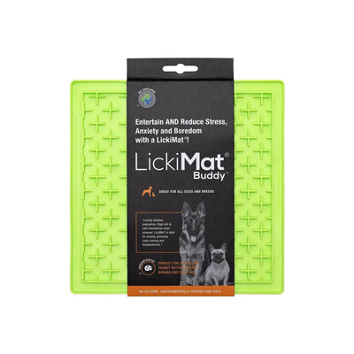 LickiMat Buddy Green Anti-Anxiety For Dogs & Cats 20cm X 20cm