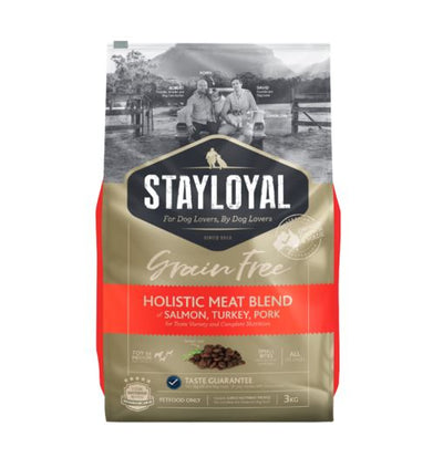 Stay Loyal Grain Free Holistic Meat Blend of Salmon, Turkey & Pork - 3kg