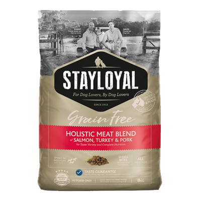 Stay Loyal Grain Free Holistic Meat Blend of Salmon, Turkey & Pork - 8kg