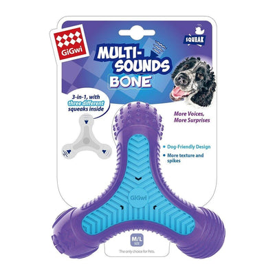 GiGwi Multi Sound Bone Dog Toy