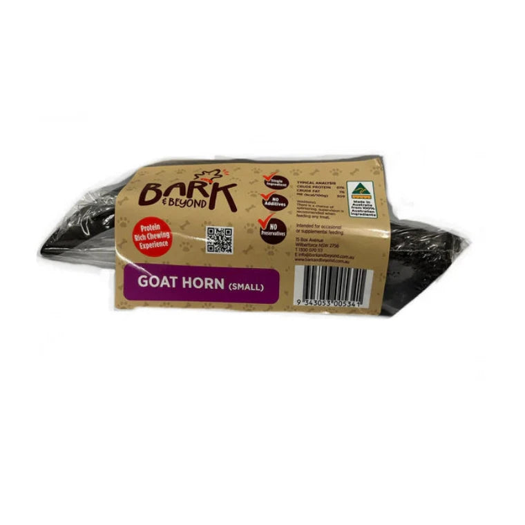 Bark & Beyond Goat Horn Dog Chew Treats (S/M/L)