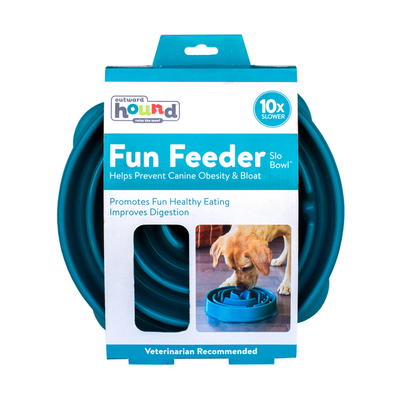 Outward Hound Fun Dog Feeder Slow Bowl - Mini