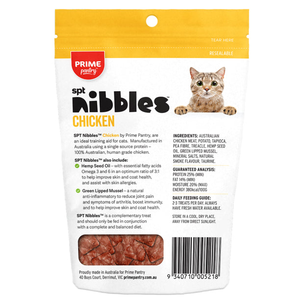 Prime100 Prime Pantry SPT Nibbles Cat Treats Chicken 40g