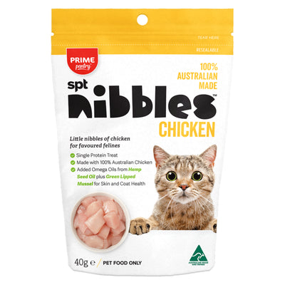 Prime100 Prime Pantry SPT Nibbles Cat Treats Chicken 40g