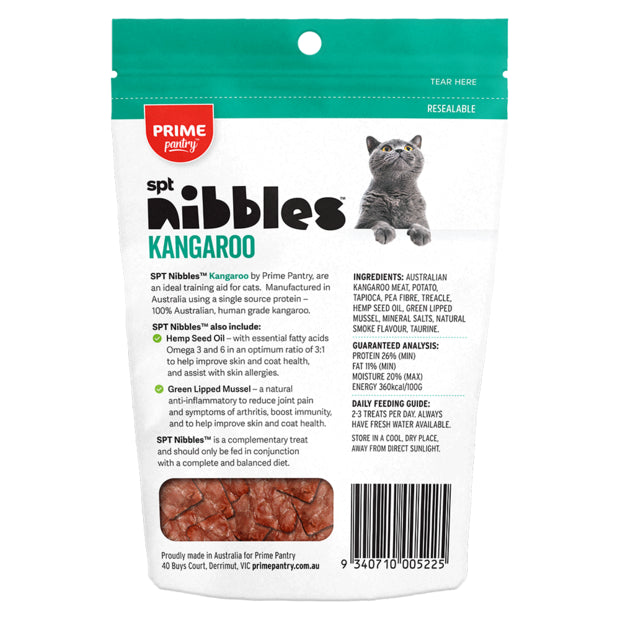 Prime100 Prime Pantry SPT Nibbles Cat Treats Kangaroo 40g