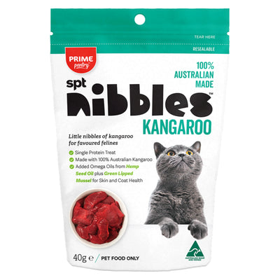 Prime100 Prime Pantry SPT Nibbles Cat Treats Kangaroo 40g