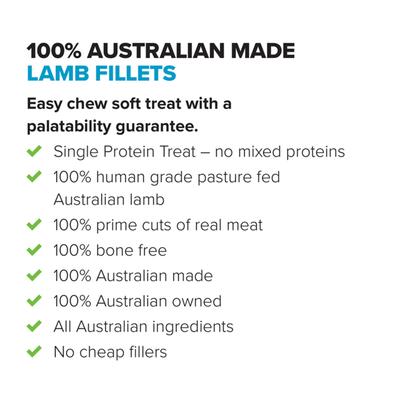 Prime100 SPT Lamb Fillet Dog Treats 100g