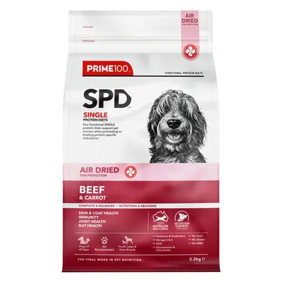 Prime100 SPD Air Dried Dog Food Beef & Carrot