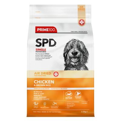 Prime100 SPD Air Dried Dog Food Chicken & Brown Rice 2.2kg