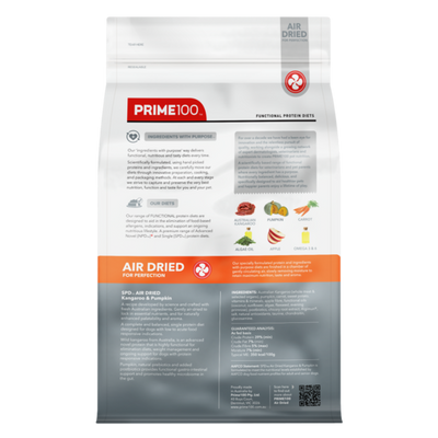 Prime100 SPD Air Dried Dog Food Kangaroo & Pumpkin