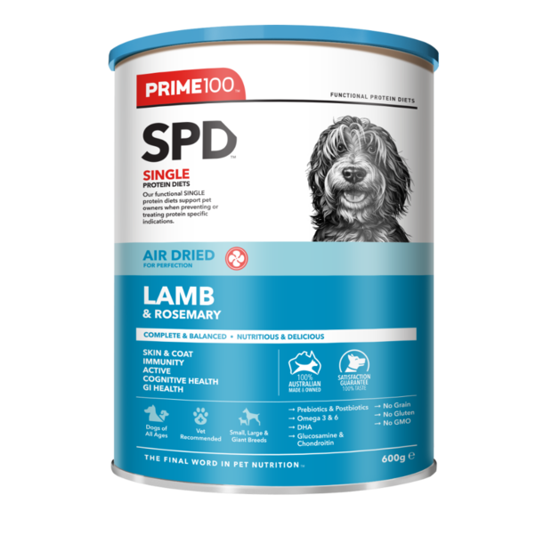 Prime100 SPD Air Dried Dog Food Lamb & Rosemary