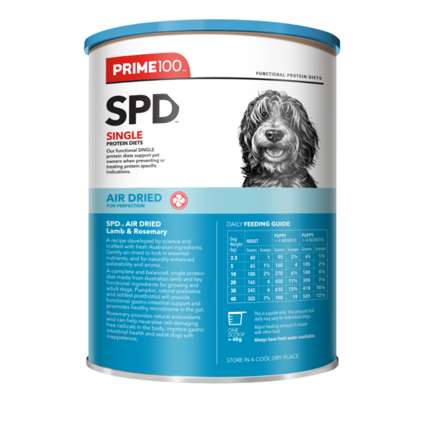 Prime100 SPD Air Dried Dog Food Lamb & Rosemary