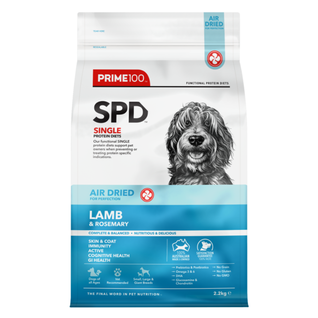 Prime100 SPD Air Dried Dog Food Lamb & Rosemary