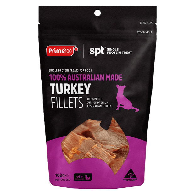 Prime100 SPT Turkey Fillet Dog Treats 100g