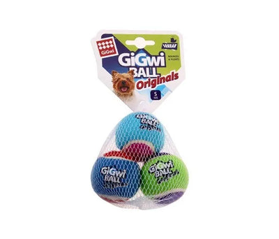 GiGwi Originals Dog Tennis Ball - 3 Pack