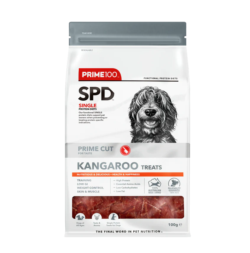 Prime100 SPD Prime Cut Dog Kangaroo Treats 100g