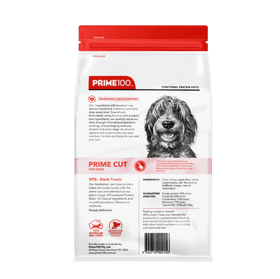 Prime100 SPD Prime Cut Dog Duck Treats 100g