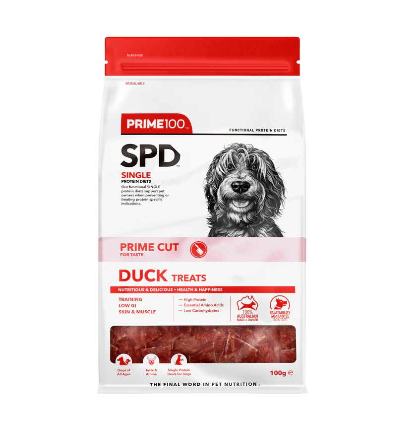 Prime100 SPD Prime Cut Dog Duck Treats 100g