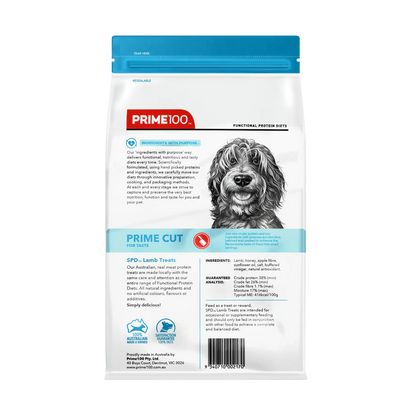 Prime100 SPD Prime Cut Dog Lamb Treats 100g