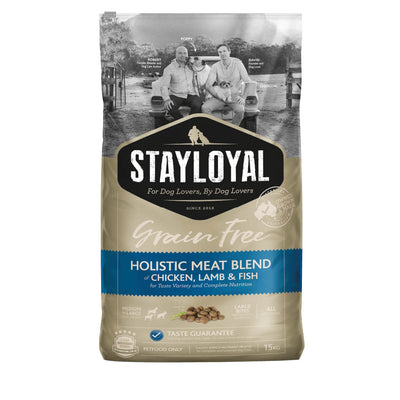 Stay Loyal Grain Free Holistic Meat Blend of Chicken, Lamb & Fish - 15kg