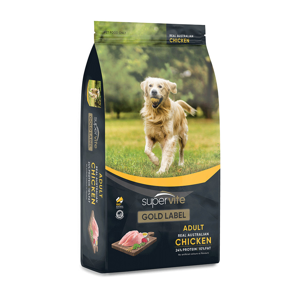 Supervite Gold Label Adult Dog Dry Food Chicken Recipe