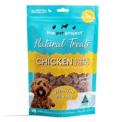 The Pet Project Natural Dog Training Chicken Treats 180g