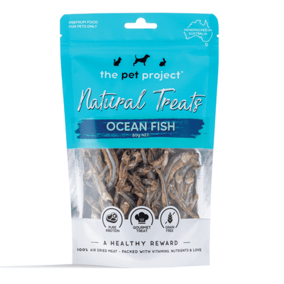 The Pet Project Natural Dog Treats Ocean Fish 80g