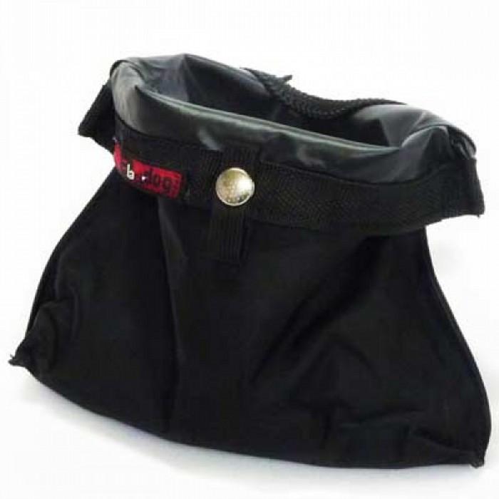 Black Dog Treat Pouch Regular Sock  - Black