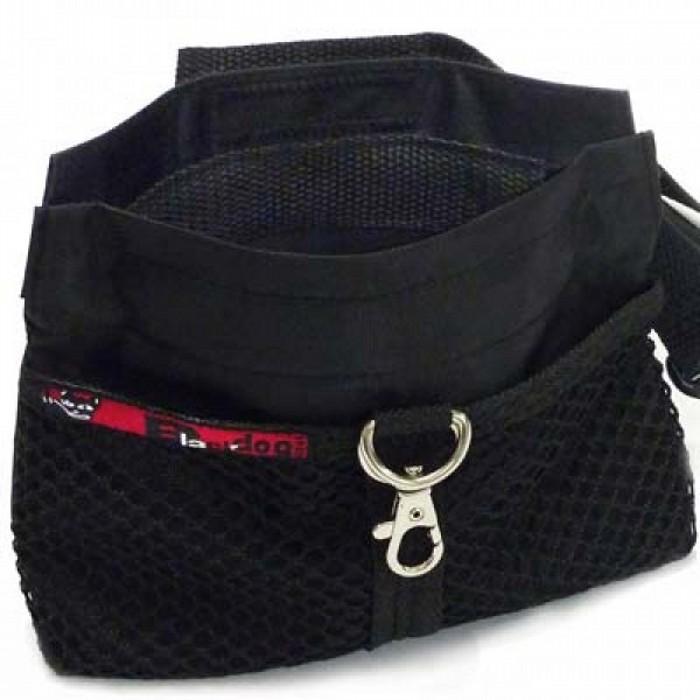 Black Dog Treat Pouch Regular - Black