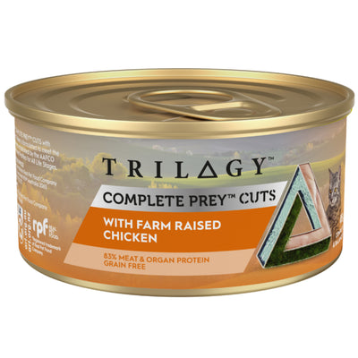 Trilogy Adult Cat Grain Free Wet Food Tins Complete Prey Pate Farm Chicken - 24 x 85g